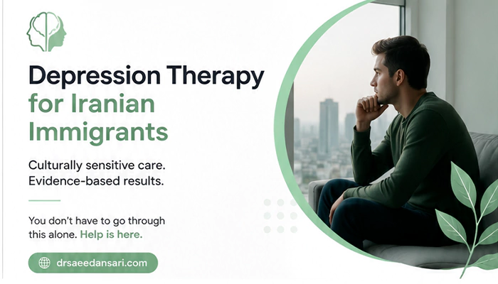 Iranian immigrant experiencing depression and loneliness after moving abroad